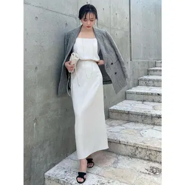 애뉴언스 백 새틴 타이트 스커트 [23ver.