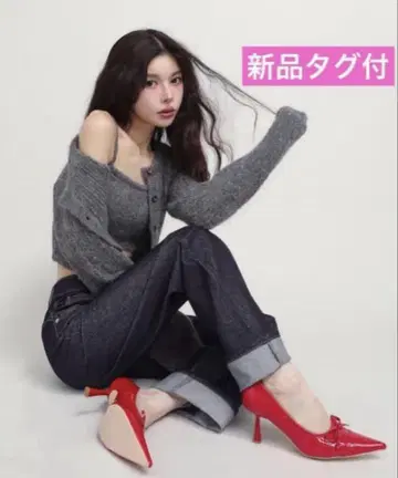 Darich 다리치 백 디자인 스트레이트 데님 팬츠