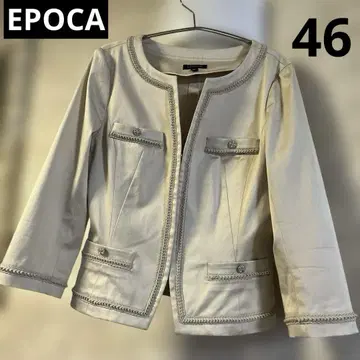 새상품급 빅 사이즈 46 에포카 EPOCA 노카라 자켓