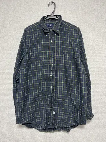 Ralph Lauren 체크 무늬 긴팔 플란넬 셔츠