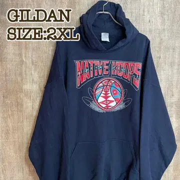 GILDAN 길단 후디 후드티 네이비 2XL 팀 로고