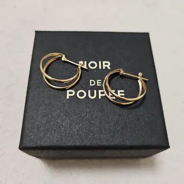 NOIR DE POUPEE K10 후프 귀걸이 골드
