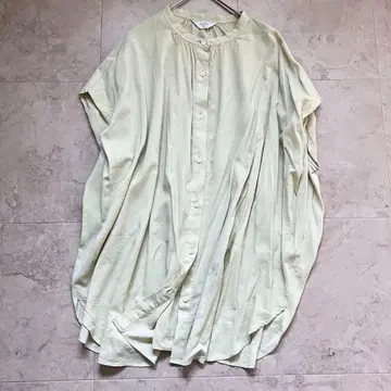 SLOBE IENA 코쿤 실루엣 개더 셔츠 빅 실루엣