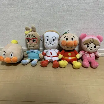 호빵맨 봉제 인형 세트 프리치 콩