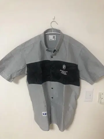 Aape 반팔 셔츠 XL 그레이 카모플라주