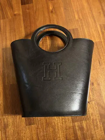 HIROFU 히로후 가죽 핸드백 블랙
