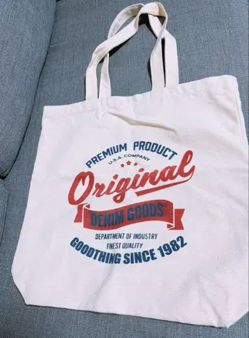 미사용 새상품/오리지널 데님 굿즈 토트백