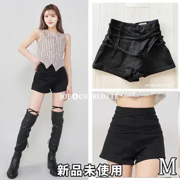 다리치 darich 더블 크로스 벨트 숏 팬츠 BLK M