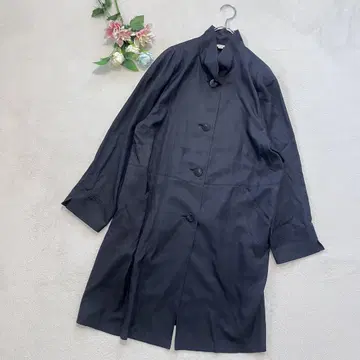 베르사피나 [9AR] [M] 실크 100% 롱 코트 얇은 소재 스탠드 넥