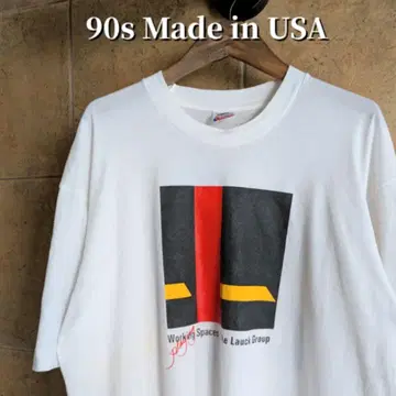 90s USA제 Lauckgroup 기업 오피스 디자인 티셔츠 L