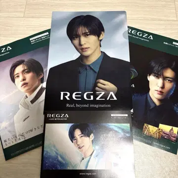 SnowMan 메구로 렌 REGZA 클리어 파일 팜플렛 세트