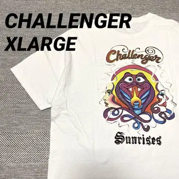 CHALLENGER XLAGE 티셔츠 백 프린트 화이트