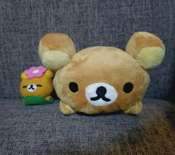 리락쿠마 봉제 인형 봉제 마스코트 꽃 San-X
