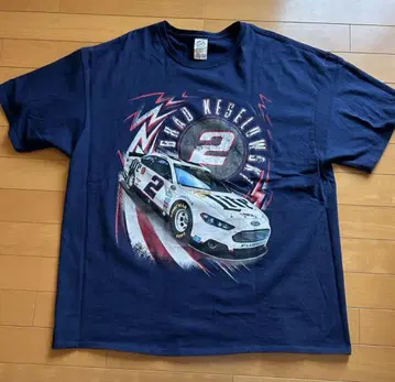 90년대 NASCAR 모터 티셔츠 네이비 2XL