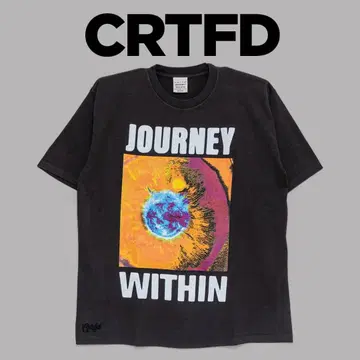 CRTFD "내면의 여정 티셔츠" 블랙