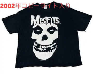 MISFITS 밴딩 티셔츠 2002년 카피라이트 포함