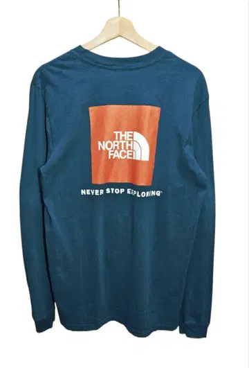 THE NORTH FACE 양면 프린트 롱 슬리브 티셔츠