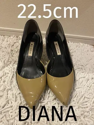 DIANA 베이지 스틸레토 22.5cm 힐 약 6.5cm