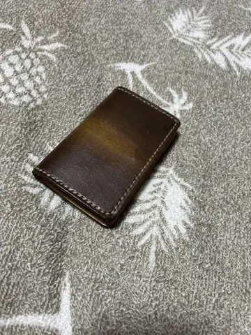 도치기 가죽 명함지갑