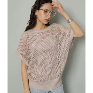 Arpegestory 2WAY 메쉬 반팔 가디건
