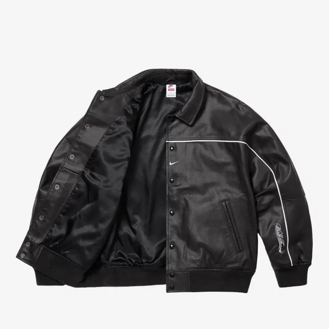 nike supreme leather jacket