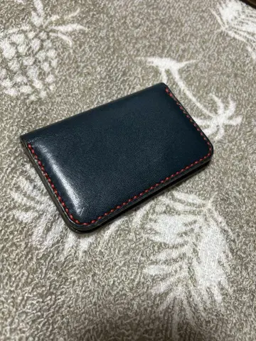 도치기 가죽 명함지갑