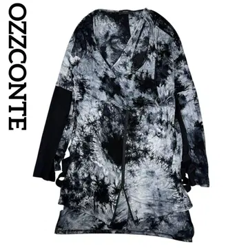 OZZCONTE OZZ ON 변형 롱 티셔츠 원피스 타이다이