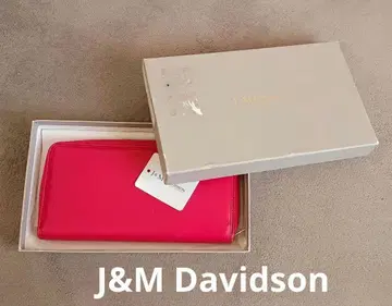 J&M Davidson 핑크 장지갑 박스 포함