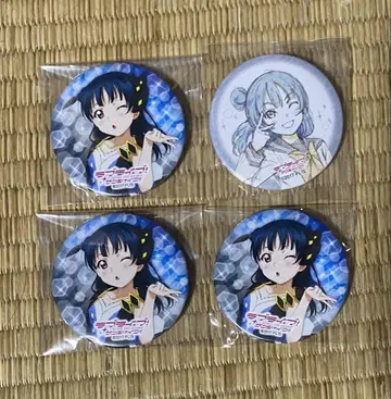 러브 라이브 선샤인 Aqours 츠시마 요시코 캔뱃지 4종 세트