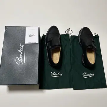 미사용 새상품 파라부트 윌리엄 블랙 가죽 7.5
