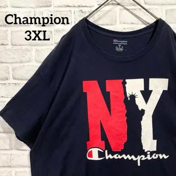 챔피온 티셔츠 3XL 네이비 NY 뉴욕 자유의 여신상
