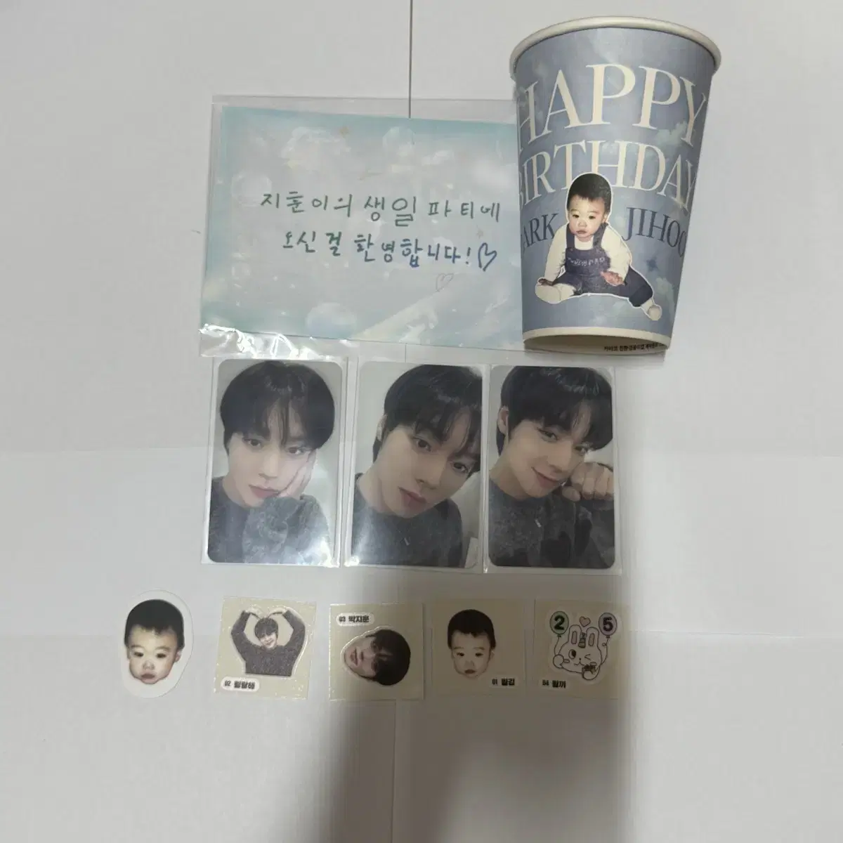 Park Jihoon Weak Hero Wanna One Birthday Cafe Birthday Party Poca Photocard
