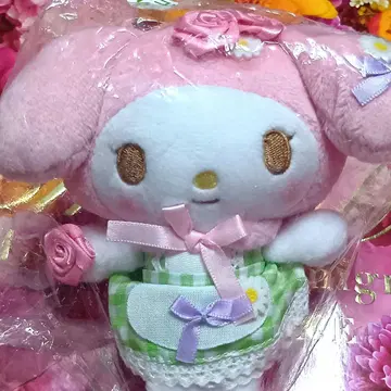 레어 레어 아이템 마이멜로디 마스코트 그린 로즈 산리오