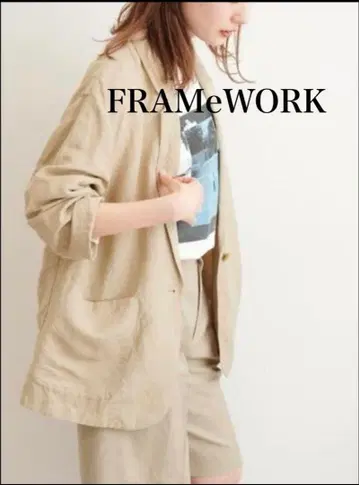프레임워크 린넨 레이온 자켓 베이지 36
