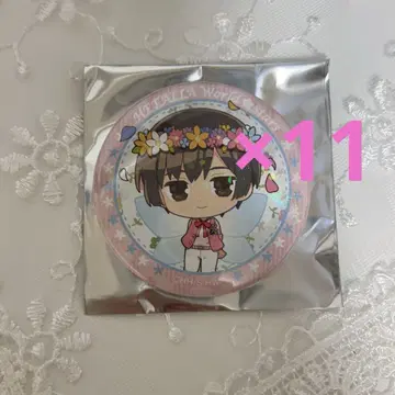 헤타리아 일본 캔뱃지 11개
