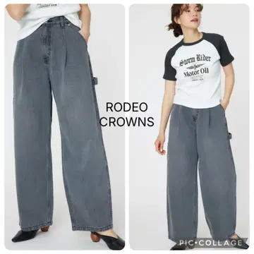 RODEOCROWNS 배기 페인터 팬츠 데님 로데오 크라운