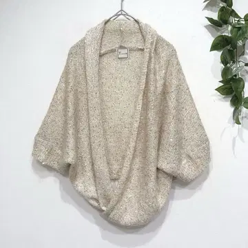 티아라 긴팔 니트 가디건 모헤어 혼방 볼레로 카슈쿨 울 혼방 겉옷