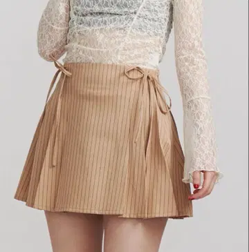 jouetie 리본 플리츠 스커트 FRUITS ZIPPER 진사이 스즈카