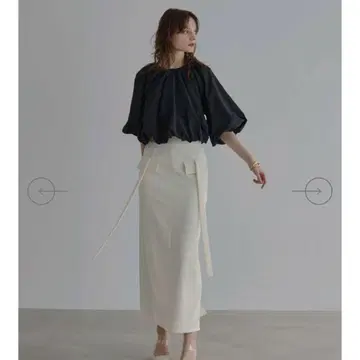 미엘리 불변 풍선 모음 블라우스