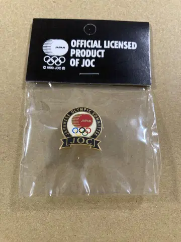 JOC 공식 라이선스 상품 핀 배지 금색 문자