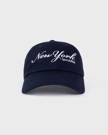 스포티 앤 리치 sporty&rich 캡 네이비 코튼