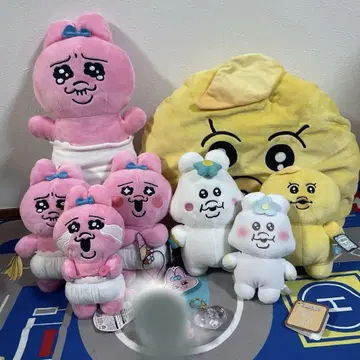 빤쮸토끼 봉제 인형 키링 세트