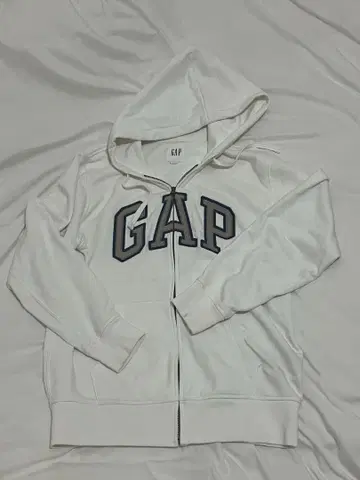 GAP 화이트 풀 집업 후드티