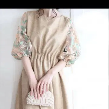 CAWAII FRENCHPAVE 원피스 드레스 린넨 자수