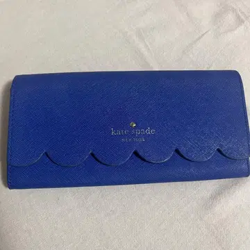kate spade 스캘럽 장지갑 블루