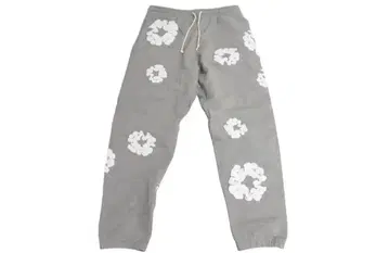DENIM TEARS 플라워 프린트 스웨트 팬츠 M