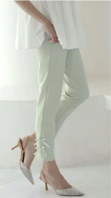완판 색상 메라키 사이드 리본 팬츠 리본 테이퍼드 팬츠