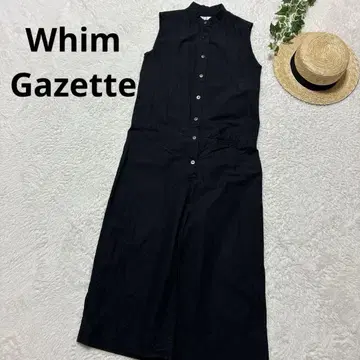 Whim Gazette 윔 가젯 린넨 혼방 올인원 블랙