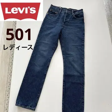 리바이스 여성용 501 스트레이트 W25 L30 데님