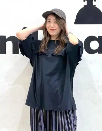 니코앤드 MODE NORM CORE 2WAY 프릴 풀오버 티셔츠